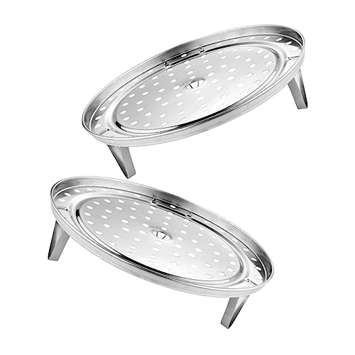 SOLUSTRE 2 Stück Dampfgarer Rack aus Multifunktionale Dampfschalen Stapelbare Dämpfplatten für Haushaltsküchenutensilien Geeignet für Reiskocher und Dampfgarer SOLUSTRE 2 Stück Dampfgarer Rack aus Multifunktionale Dampfschalen Stapelbare Dämpfplatten für Haushaltsküchenutensilien Geeignet für Reiskocher und Dampfgarer von SOLUSTRE