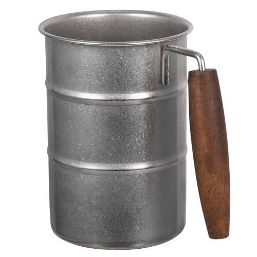 SOLUSTRE 2 Stück Edelstahl Bierkrug mit Griff Vintage Design Multifunktionaler Trinkbecher für Kaffee Bier Wasser Camping Outdoor und Zuhause SOLUSTRE 2 Stück Edelstahl Bierkrug mit Griff Vintage Design Multifunktionaler Trinkbecher für Kaffee Bier Wasser Camping Outdoor und Zuhause von SOLUSTRE