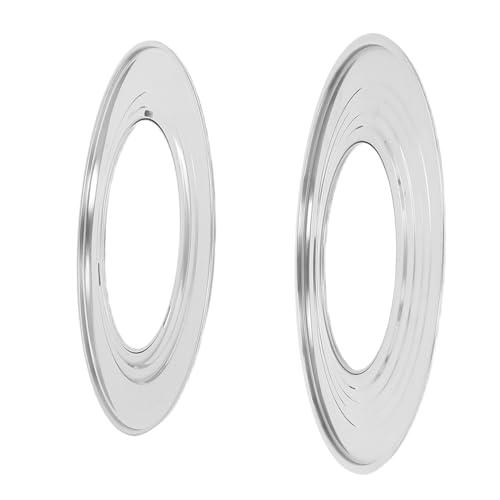 SOLUSTRE 2 Stück Edelstahl Dampfgarer Ringe Rundes Dampfgareinsatz mit Gleichmäßiger Hitzeverteilung Steamer Einsatz für Gemüse Meeresfrüchte und Knödel Küchenzubehör für Dampfgarer und Wok von SOLUSTRE
