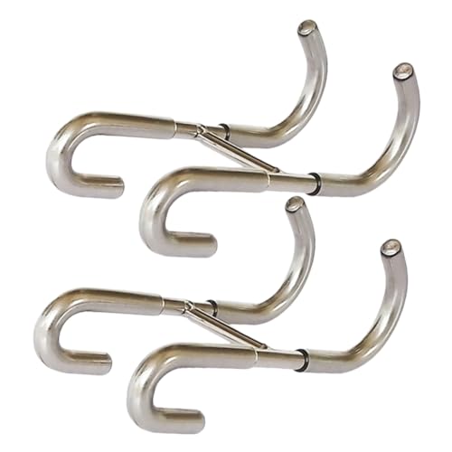 SOLUSTRE 2 Stück Edelstahl S haken Rostfrei Belastbar Platzsparend zum Aufhängen an Tür oder Rückseite für Bad Küche zur Organisation von Handtüchern Hüten Gürteln von SOLUSTRE