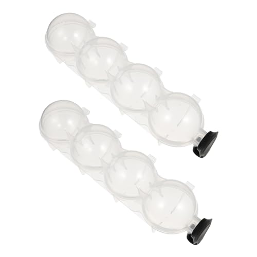 SOLUSTRE 2 Stück Eiskugelformen mit Deckel Runde Eismaker für Cocktails Whiskey und Getränke Transparentes Eiswürfelform für Zuhause Partys und Bars SOLUSTRE 2 Stück Eiskugelformen mit Deckel Runde Eismaker für Cocktails Whiskey und Getränke Transparentes Eiswürfelform für Zuhause Partys und Bars von SOLUSTRE