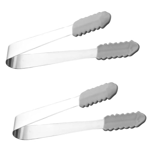 SOLUSTRE 2 Stück Eiswürfelform Zange Robuste Mini Zange mit Silikon Griff für Eiswürfel Zuckerwürfel und Snacks Leicht und Tragbar für Camping Partys und SOLUSTRE 2 Stück Eiswürfelform Zange Robuste Mini Zange mit Silikon Griff für Eiswürfel Zuckerwürfel und Snacks Leicht und Tragbar für Camping Partys und von SOLUSTRE