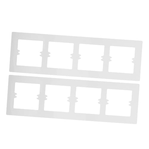 SOLUSTRE 2 Stück Fach Wippschalter Wandplatte Dekorative Steckdosenabdeckung für Modernen Stil Installieren und Vielseitig Einsetzbar von SOLUSTRE