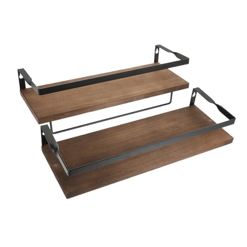 SOLUSTRE 2 Stück Hängeregal aus Holz Wandmontiertes Regal zur Aufbewahrung von Kleinigkeiten Dekorativer Ablage für Pflanzen Kerzen und und Sicher für Badezimmer Küche und Wohnzimmer SOLUSTRE 2 Stück Hängeregal aus Holz Wandmontiertes Regal zur Aufbewahrung von Kleinigkeiten Dekorativer Ablage für Pflanzen Kerzen und und Sicher für Badezimmer Küche und Wohnzimmer von SOLUSTRE