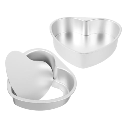 SOLUSTRE 2 Stück Herzförmige Kuchenform aus Langlebiger Aluminiumlegierung mit Abnehmbarem Boden Mühelose Kuchenentnahme für Haushalt Partys Hochzeiten und Vielseitiges Backen SOLUSTRE 2 Stück Herzförmige Kuchenform aus Langlebiger Aluminiumlegierung mit Abnehmbarem Boden Mühelose Kuchenentnahme für Haushalt Partys Hochzeiten und Vielseitiges Backen von SOLUSTRE