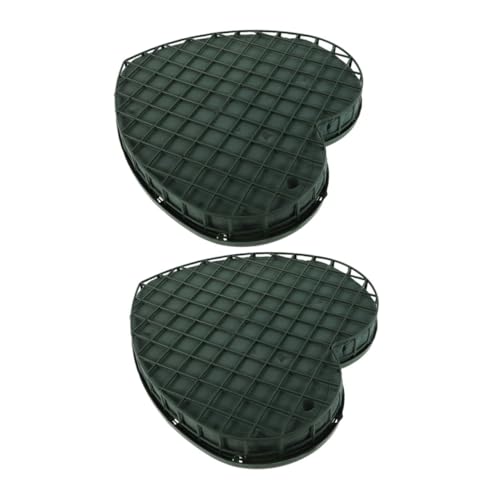 SOLUSTRE 2stücke Herzförmiger Blumenschaumhalter Mit Saugnapfbasis Für Hochzeits Und Autodekorationen Schaumblock Für Romantische Anlässe von SOLUSTRE