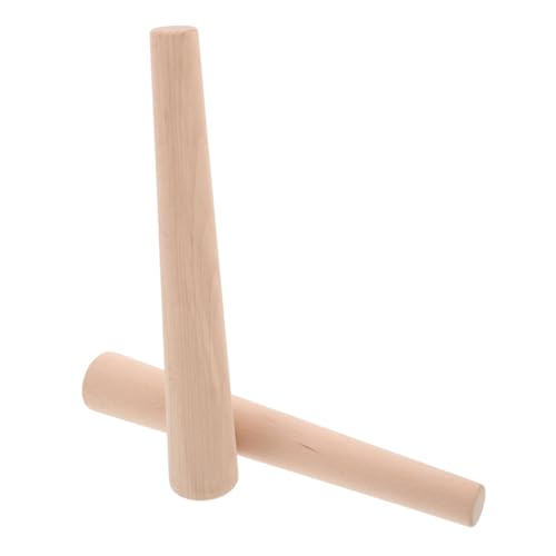 SOLUSTRE 2 Stück Holz Sauerkraut Stampfer Fermentierstab mit Ergonomischem Griff für Gleichmäßiges Pressen von Gemüse Vielseitiges Fermentationstool für Einmachgläser und Kücheneinsatz von SOLUSTRE