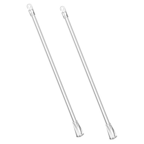 SOLUSTRE 2 Stück Jalousie kippstäbe mit Haken Transparente Fensterjalousie stangen Robuste Leichte Blind rods für Büro und Zuhause Einfache Montage ohne Werkzeug von SOLUSTRE
