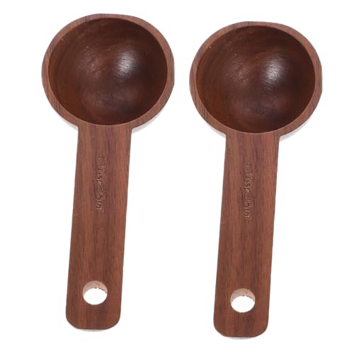 SOLUSTRE 2 Stück Kaffeelöffel aus Schwarzem Walnussholz Präzise Holz-messlöffel für Kaffeebohnen Tee Zucker und Backzutaten Leichter Kompakter Dosierlöffel für Küche und Unterwegs SOLUSTRE 2 Stück Kaffeelöffel aus Schwarzem Walnussholz Präzise Holz-messlöffel für Kaffeebohnen Tee Zucker und Backzutaten Leichter Kompakter Dosierlöffel für Küche und Unterwegs von SOLUSTRE