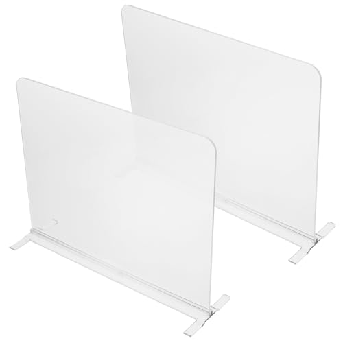 SOLUSTRE 2Stücke Transparente Regalteiler für Kleiderschrank und Küche Abnehmbare Trennwände für Taschen Kleidung und Aufbewahrung für Ordnung und Sauberkeit Jedem von SOLUSTRE