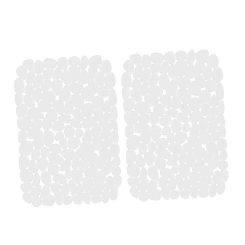 SOLUSTRE 2 Stück Küchen PVC Spülbeckenmatte Rutschfeste Abtropfmatte für Geschirr und Besteck Transparent Leicht und Einfach zu Reinigen für und Ordentliche Spüle von SOLUSTRE