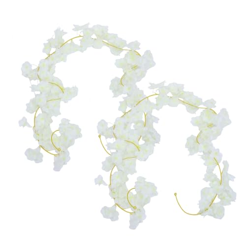 SOLUSTRE 2 Stück Künstliche Kirschblüten Girlande Pflegeleichte Langlebige Blumenranke aus Weiß für Hochzeits Wohnraumdekoration Einfache Reinigung Wetterbeständige Hängedeko SOLUSTRE 2 Stück Künstliche Kirschblüten Girlande Pflegeleichte Langlebige Blumenranke aus Weiß für Hochzeits Wohnraumdekoration Einfache Reinigung Wetterbeständige Hängedeko von SOLUSTRE