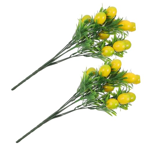 SOLUSTRE 2 Stück Künstliche Zitronenzweige Realistische Künstliche Zitronenäste aus Kunststoff Langlebig Pflegeleicht Rustikale Deko für Haus Party Küche Ganzjährige Natürliche SOLUSTRE 2 Stück Künstliche Zitronenzweige Realistische Künstliche Zitronenäste aus Kunststoff Langlebig Pflegeleicht Rustikale Deko für Haus Party Küche Ganzjährige Natürliche von SOLUSTRE