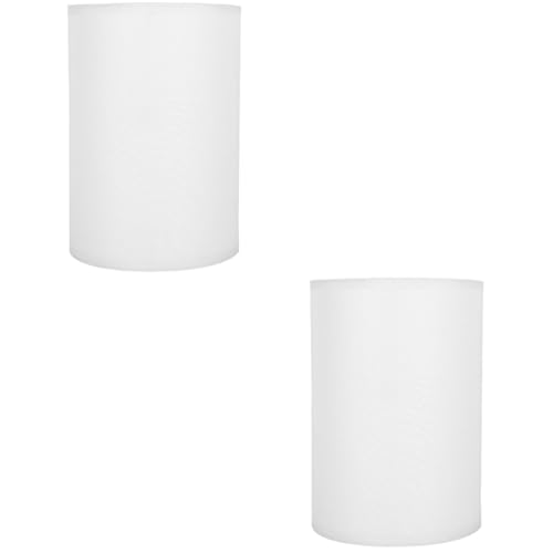 SOLUSTRE 2 Stück Lampenschirm für Tischlampe Ersatz Lampenschirm aus Stoff Minimalistisch für Nachttisch und Schreibtischlampen Langlebig und Verschleißfest Warmes Licht für Gemütliche von SOLUSTRE