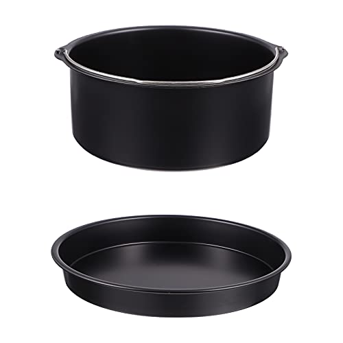 SOLUSTRE 2 Stück Luftfritteuse Zubehör Kuchenform Backformen Backform Cake Pan Pizzaform Kuchenformen Heißluftfritteuse 3. 5-5. 8QT Airfryer Ersatz für Kuchen Pizza Waffeln Eier Fleisch Gemüse SOLUSTRE 2 Stück Luftfritteuse Zubehör Kuchenform Backformen Backform Cake Pan Pizzaform Kuchenformen Heißluftfritteuse 3. 5-5. 8QT Airfryer Ersatz für Kuchen Pizza Waffeln Eier Fleisch Gemüse von SOLUSTRE