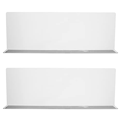 SOLUSTRE 2 Stück Magnetische Regalteiler aus PVC Förmige Trennwände für Supermarkt und Zuhause mit Höhe zur Effizienten Warenorganisation und Klassifizierung von SOLUSTRE