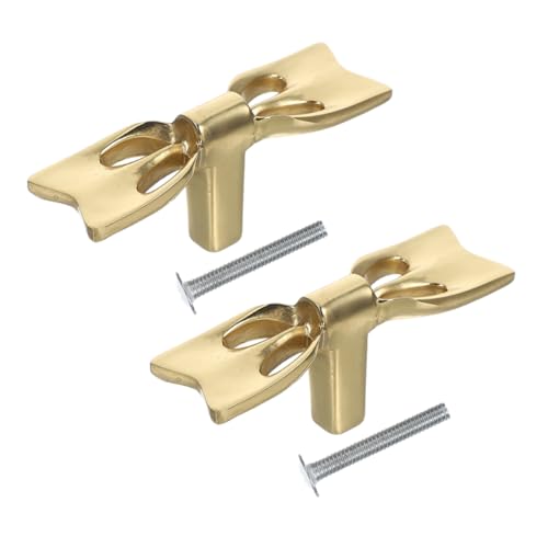 SOLUSTRE 2 Stück Messing Bow Pull Griffe Kreative Schleifen Kommodenknöpfe Universelle Schrankgriffe für Kleiderschränke Nachttische Einfache Montage Edles Design SOLUSTRE 2 Stück Messing Bow Pull Griffe Kreative Schleifen Kommodenknöpfe Universelle Schrankgriffe für Kleiderschränke Nachttische Einfache Montage Edles Design von SOLUSTRE