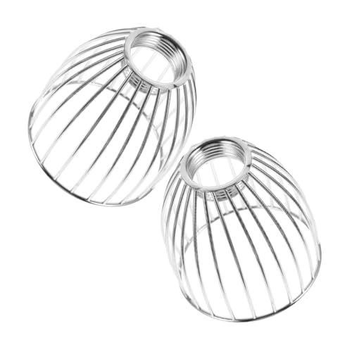 SOLUSTRE 2 Stück Metall Vogelkäfig Lampenschirme Kunstvolles Design Vintage Industrial Pendelleuchten Platzsparend Geeignet für Lampenfassung Schlafzimmer und Esszimmer von SOLUSTRE