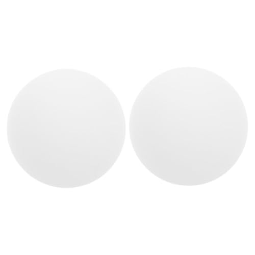 SOLUSTRE 2 Stück Milchweißer Glasschirm Gewindelampe Ersatz Lampenschirm Kugel aus Bruchsicherem Glas für Pendelleuchte Wandleuchte Kronleuchter Weiches Licht Einfache Montage Stilvolles von SOLUSTRE