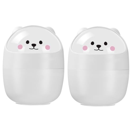 SOLUSTRE 2 Stück Mini Mülleimer mit Schwingdeckel Kompakter Tischabfalleimer aus Robustem Material Vielseitiger Kleiner Abfallbehälter für Büro Küche Badezimmer und Schreibtisch SOLUSTRE 2 Stück Mini Mülleimer mit Schwingdeckel Kompakter Tischabfalleimer aus Robustem Material Vielseitiger Kleiner Abfallbehälter für Büro Küche Badezimmer und Schreibtisch von SOLUSTRE