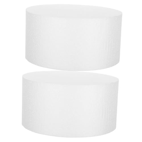 SOLUSTRE 2 Stück Runde Schaumstoff Kuchenattrappe Stabile Polystyrol Dummy Prop für DIY Tortendekoration Übung Anfänger Wiederverwendbar Leicht zu Reinigen SOLUSTRE 2 Stück Runde Schaumstoff Kuchenattrappe Stabile Polystyrol Dummy Prop für DIY Tortendekoration Übung Anfänger Wiederverwendbar Leicht zu Reinigen von SOLUSTRE