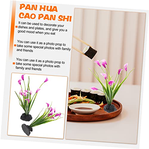 SOLUSTRE 2 Stück Sashimi Teller Realistische Grüne Blumenplatte für Sushi Restaurant Tellerverzierung Stabile Design für Hotel und Party SOLUSTRE 2 Stück Sashimi Teller Realistische Grüne Blumenplatte für Sushi Restaurant Tellerverzierung Stabile Design für Hotel und Party von SOLUSTRE