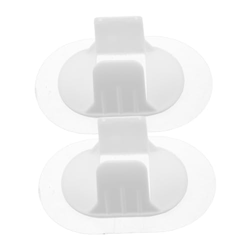 SOLUSTRE 2 Stück Selbstklebende Pvc-rohrhalterungen, Ablaufschlauchschellen Für Den Heimgebrauch, Von Waschmaschinen Und Waschküchen von SOLUSTRE