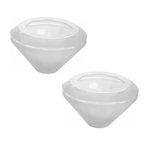 SOLUSTRE 2 Stück Silikonform Diamond Making Mold für Epoxidharz Langlebige Flexible Gießform aus Hochwertigem Silikon für DIY Kristall Tropfen Schmuckherstellung und Bastelprojekte von SOLUSTRE