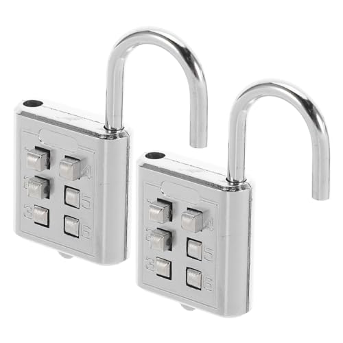 SOLUSTRE 2 Stück Tasten-zahlenschloss Vorhängeschloss Blindenschrift-code Tragbares Schlüsselloses Sicherheitsschloss aus Zinklegierung Verstellbar für Gepäck Rucksack Werkzeugkasten SOLUSTRE 2 Stück Tasten-zahlenschloss Vorhängeschloss Blindenschrift-code Tragbares Schlüsselloses Sicherheitsschloss aus Zinklegierung Verstellbar für Gepäck Rucksack Werkzeugkasten von SOLUSTRE