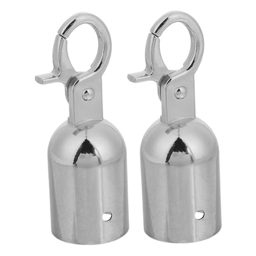 SOLUSTRE 2 Stück Teiliges Barrier Rope End Fitting mit Haken Schnelle Befestigung Metall Seilendstopper für Warteschlangenabsperrung Silberfarbene Queue Barrier Rope End Hooks Vielseitig SOLUSTRE 2 Stück Teiliges Barrier Rope End Fitting mit Haken Schnelle Befestigung Metall Seilendstopper für Warteschlangenabsperrung Silberfarbene Queue Barrier Rope End Hooks Vielseitig von SOLUSTRE