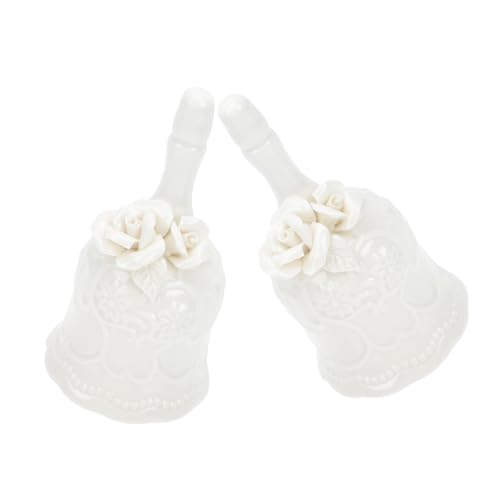 SOLUSTRE 2 Stück Teiliges Keramik-handglocke mit Gravur Rustikale Porzellan-tischglocke für Hochzeit Kirchenfeiern Festliche Dekoration und Service-benachrichtigung SOLUSTRE 2 Stück Teiliges Keramik-handglocke mit Gravur Rustikale Porzellan-tischglocke für Hochzeit Kirchenfeiern Festliche Dekoration und Service-benachrichtigung von SOLUSTRE