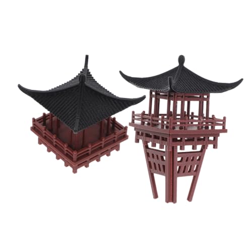 SOLUSTRE 2 Stück Teiliges Miniatur Chinesisches Pavillon mit Halterung Dekoratives Aquarium Ornament Bonsai und Landschaftsschmuck Dreidimensionaler Hängender Gartenfigur für Fischbecken SOLUSTRE 2 Stück Teiliges Miniatur Chinesisches Pavillon mit Halterung Dekoratives Aquarium Ornament Bonsai und Landschaftsschmuck Dreidimensionaler Hängender Gartenfigur für Fischbecken von SOLUSTRE