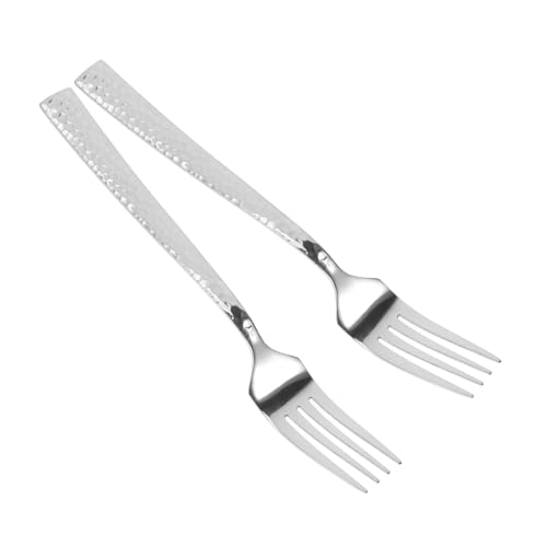 SOLUSTRE 2 Stück Teiliges Moderne Gabeln mit Gehämmertem Quadratischem Griff Langlebig und Rutschfest Vielseitig für Salate Desserts Vorspeisen und Obst Geeignet SOLUSTRE 2 Stück Teiliges Moderne Gabeln mit Gehämmertem Quadratischem Griff Langlebig und Rutschfest Vielseitig für Salate Desserts Vorspeisen und Obst Geeignet von SOLUSTRE