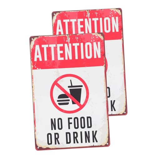 SOLUSTRE 2 Stück Teiliges Warnschild No Food Drink für Gemeinsame Räume Selbstklebendes Witterungsbeständiges Hinweisschild Bahn Bus Bibliothek Labor Einfache Montage Vielseitig Einsetzbar SOLUSTRE 2 Stück Teiliges Warnschild No Food Drink für Gemeinsame Räume Selbstklebendes Witterungsbeständiges Hinweisschild Bahn Bus Bibliothek Labor Einfache Montage Vielseitig Einsetzbar von SOLUSTRE