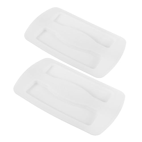 SOLUSTRE 2 Stück Toasterabdeckung Brotmaschinenzubehör Zubehör Für Toaster Brot Toaster Schutz Brotmaschinenabdeckung Pizza Pan Gripper 2-scheiben-toasterdeckel Toasterhaube Weiß Kieselgel von SOLUSTRE