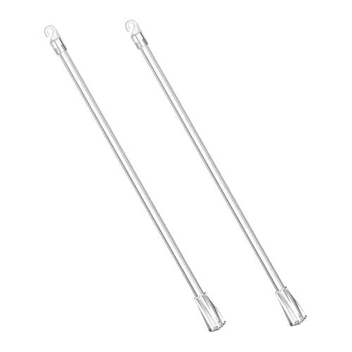 SOLUSTRE 2 Stück Transparente Jalousiestange mit Haken Robuste Langlebige Blindstab für Jalousien Leichtes Ziehen und Kippen Geeignet für Fenster Zuhause und Büro von SOLUSTRE