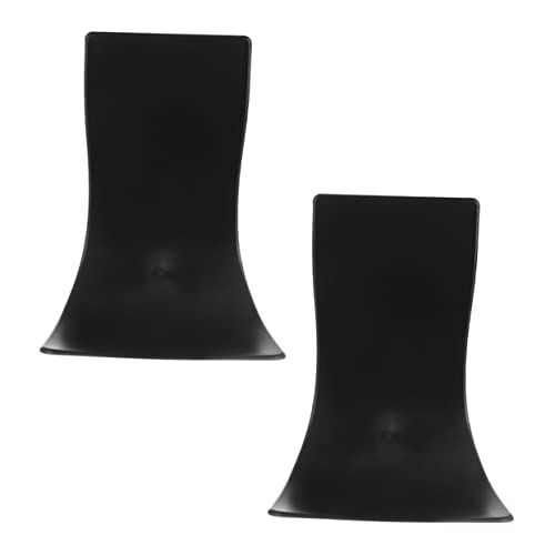 SOLUSTRE 2 Stück Tropfenfänger für den Haushalt Abfluss Entleeren Tabletts Bad Abtropfflächen rutschfestes tablett antirutsch tablett Tropfenfänger aus Kunststoff Tropfschalen Plastik Black von SOLUSTRE