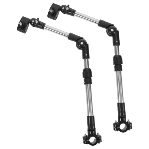 SOLUSTRE 2 Stück Universeller Faltbarer Regenschirmhalter mit Verstellbarer Klemme Windfester Fahrrad Kinderwagen-schirmhalter Leichter Stabiler Sonnenschutz für Outdoor Klappbar und Robust SOLUSTRE 2 Stück Universeller Faltbarer Regenschirmhalter mit Verstellbarer Klemme Windfester Fahrrad Kinderwagen-schirmhalter Leichter Stabiler Sonnenschutz für Outdoor Klappbar und Robust von SOLUSTRE