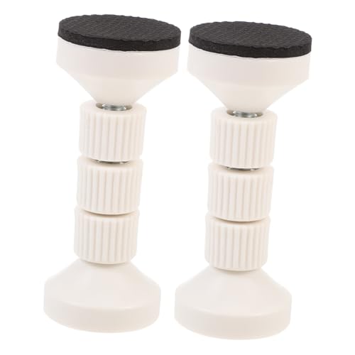 SOLUSTRE 2 Stück Verstellbarer Kopfteil Stabilisator mit Eva schutzpad Anti Shake Wand Abstandshalter für Bettrahmen Geräuschdämpfend Einfache Montage Passend für Betten Schränke Regale von SOLUSTRE