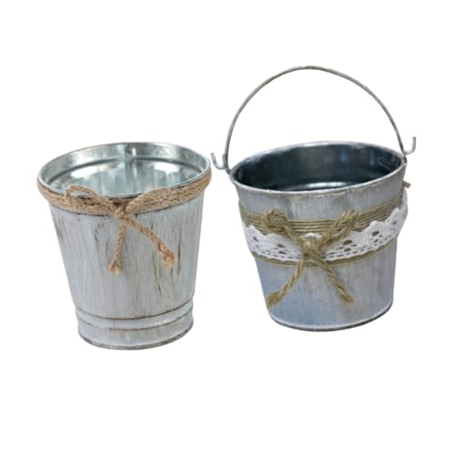 SOLUSTRE 2 Stück Vintage Blumentopf Henkel Rustikale Dekoration im Landhausstil Dekorative Eimer für Garten Zimmerpflanzen Praktische Einfache Reinigung Vielseitig Einsetzbar SOLUSTRE 2 Stück Vintage Blumentopf Henkel Rustikale Dekoration im Landhausstil Dekorative Eimer für Garten Zimmerpflanzen Praktische Einfache Reinigung Vielseitig Einsetzbar von SOLUSTRE