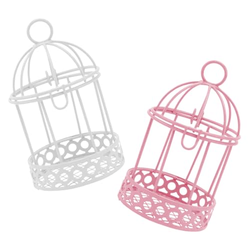 SOLUSTRE 2 Stück Vintage Vogelkäfig Kerzenhalter Teiliges Mini Draht Vogelkäfig Laterne zum Hängen und Stellen Farbenfrohe Tischdekoration für Hochzeit Party und Wohnraum mit Nostalgischem SOLUSTRE 2 Stück Vintage Vogelkäfig Kerzenhalter Teiliges Mini Draht Vogelkäfig Laterne zum Hängen und Stellen Farbenfrohe Tischdekoration für Hochzeit Party und Wohnraum mit Nostalgischem von SOLUSTRE
