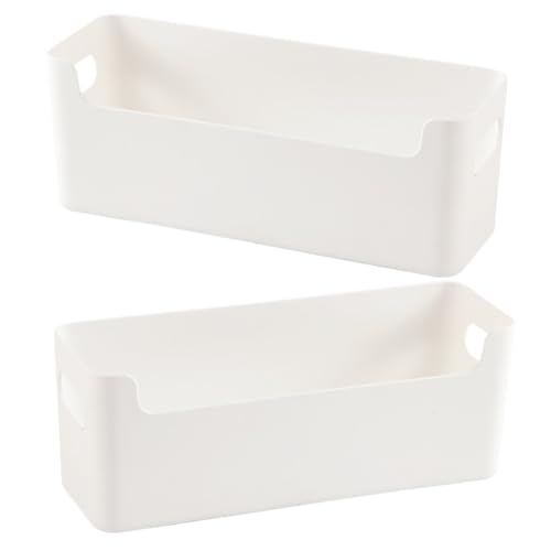 SOLUSTRE 2 Stück Weiße Aufbewahrungsbox aus Robustem PP Vielseitiger Organizer für Schreibtisch und Wandmontage Platzsparend für Büro Küche Bad Kleines Ordnungswunder für Haushalt und SOLUSTRE 2 Stück Weiße Aufbewahrungsbox aus Robustem PP Vielseitiger Organizer für Schreibtisch und Wandmontage Platzsparend für Büro Küche Bad Kleines Ordnungswunder für Haushalt und von SOLUSTRE