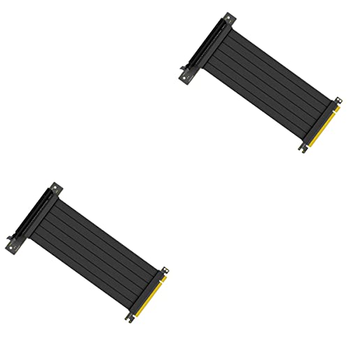 SOLUSTRE 2 Stück 90 Verlängerungskabel High-pci-Riser-Kabel Gaming-Riser-Kabel Extender-Riser-Kabel Pci Express Kabel Verlängerung Gpu-Fan Computerfans Kupferkerndraht Zubehör Grafikkarte von SOLUSTRE