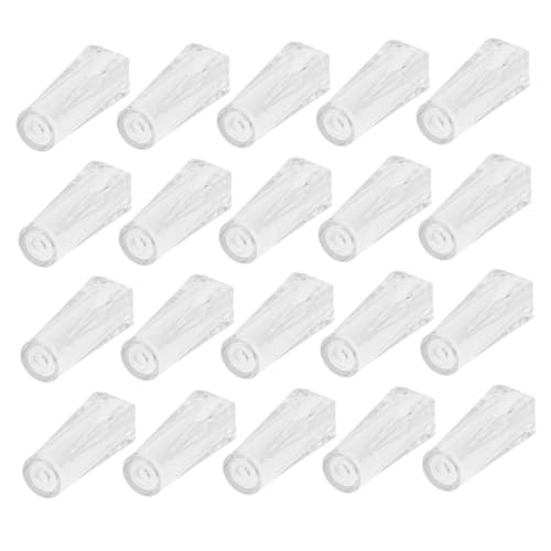 SOLUSTRE 20 Stück Fensterjalousie Griff Transparente Shutter Stangen Handgriffe für Einfache Montage Passend für Vertikale Jalousien zur Reparatur Defekter Blindwände von SOLUSTRE