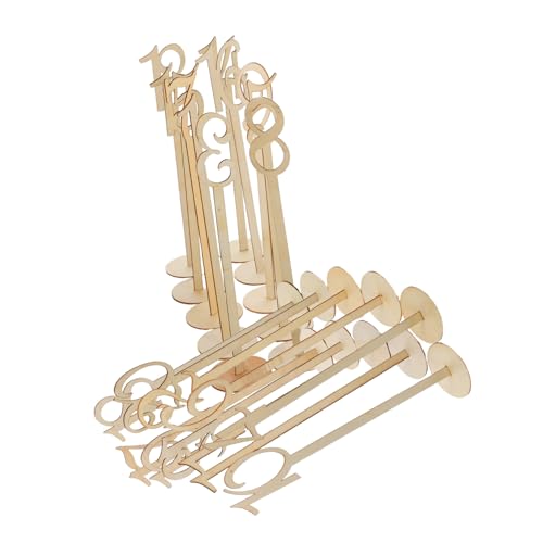 SOLUSTRE 20 Stück Holz Tischnummern Teilig mit Halter Basis Schwarze Sitzplatznummernschilder für Hochzeit Party Restaurant DIY Bemalbar Vielseitige Dekoration für Empfang und Feier SOLUSTRE 20 Stück Holz Tischnummern Teilig mit Halter Basis Schwarze Sitzplatznummernschilder für Hochzeit Party Restaurant DIY Bemalbar Vielseitige Dekoration für Empfang und Feier von SOLUSTRE