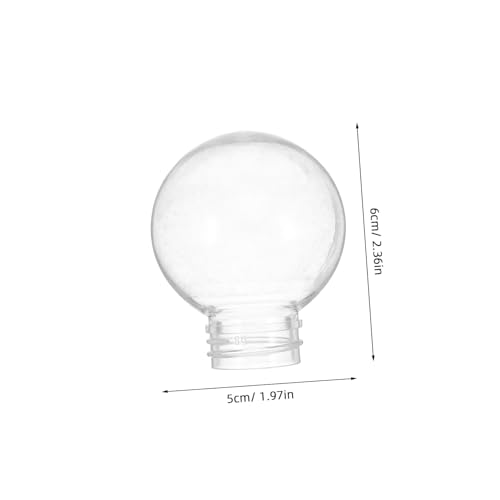 SOLUSTRE 20 Stück Kugel Lampenschirm Ersatzglas Transparent Schraubbar Kunststoff Lampenabdeckung Schutzkappe für Deckenleuchten Außenleuchten Gartenbeleuchtung von SOLUSTRE
