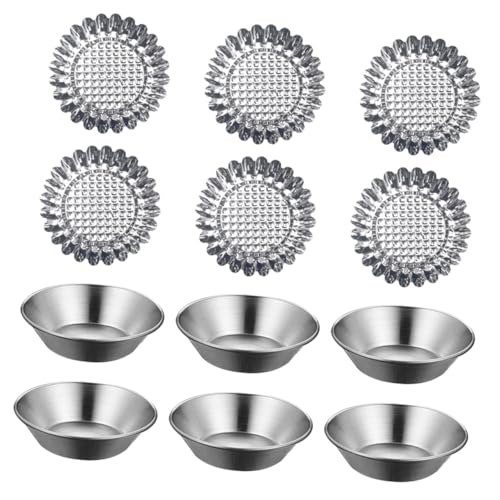 SOLUSTRE 20 Stück Teiliges Backform aus Edelstahl mit Kratzfester Oberfläche Wiederverwendbare Runde und Chrysanthemen Formen Tiefe Backformen für Kuchen Pudding Muffins Geeignet für Küche SOLUSTRE 20 Stück Teiliges Backform aus Edelstahl mit Kratzfester Oberfläche Wiederverwendbare Runde und Chrysanthemen Formen Tiefe Backformen für Kuchen Pudding Muffins Geeignet für Küche von SOLUSTRE