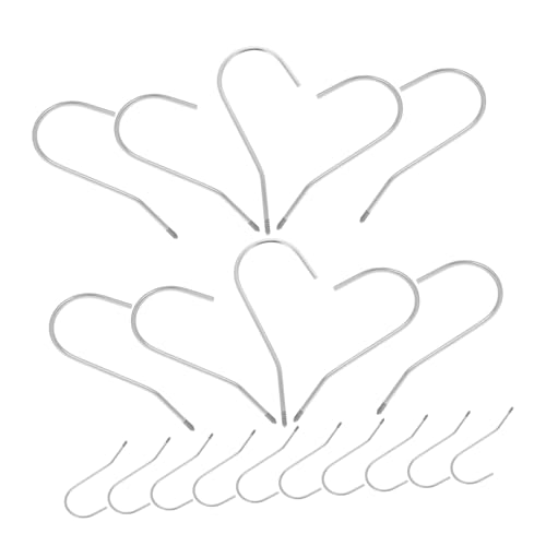 SOLUSTRE 20 Stück Teiliges Kleiderbügelhaken aus Robustem Runde Schraubhaken für Garderoben Ersatzhaken für Kleidung Glatt Poliert Einfach zu Montieren Langlebig und Verformungsresistent von SOLUSTRE