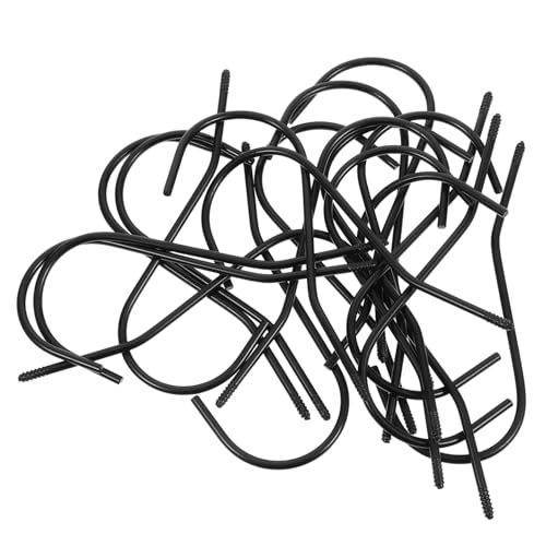 SOLUSTRE 20 Stück Teiliges Schwarzer Runder Metallhaken für Kleiderbügel Vielseitig Einsetzbar Kompatibel Einfacher Werkzeugloser Austausch Schonende Oberfläche für Kleidungsschutz SOLUSTRE 20 Stück Teiliges Schwarzer Runder Metallhaken für Kleiderbügel Vielseitig Einsetzbar Kompatibel Einfacher Werkzeugloser Austausch Schonende Oberfläche für Kleidungsschutz von SOLUSTRE