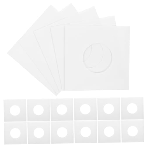 SOLUSTRE 20 Stück Vinyl Schallplatten Hüllen aus Robustem Papier mit Luftlöchern Atmungsaktive Schutzhüllen für Platten Praktische Aufbewahrungstaschen Geschenkverpackung für SOLUSTRE 20 Stück Vinyl Schallplatten Hüllen aus Robustem Papier mit Luftlöchern Atmungsaktive Schutzhüllen für Platten Praktische Aufbewahrungstaschen Geschenkverpackung für von SOLUSTRE